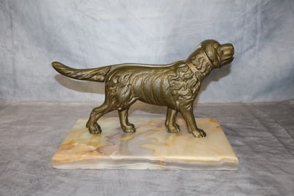 Antique Brass Dog Nutcracker