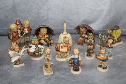 13 Goebel Porcelain Figurines