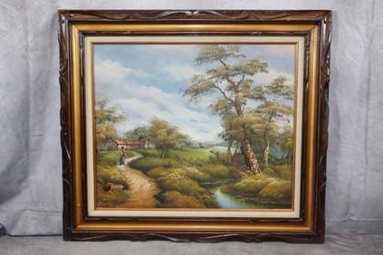 "Path By The Lake" Clara Innes's (American1874-1932)