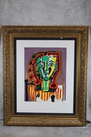 " Le Corsage Raye" after Pablo Picasso (Spanish, 1881-1973) Lithograph