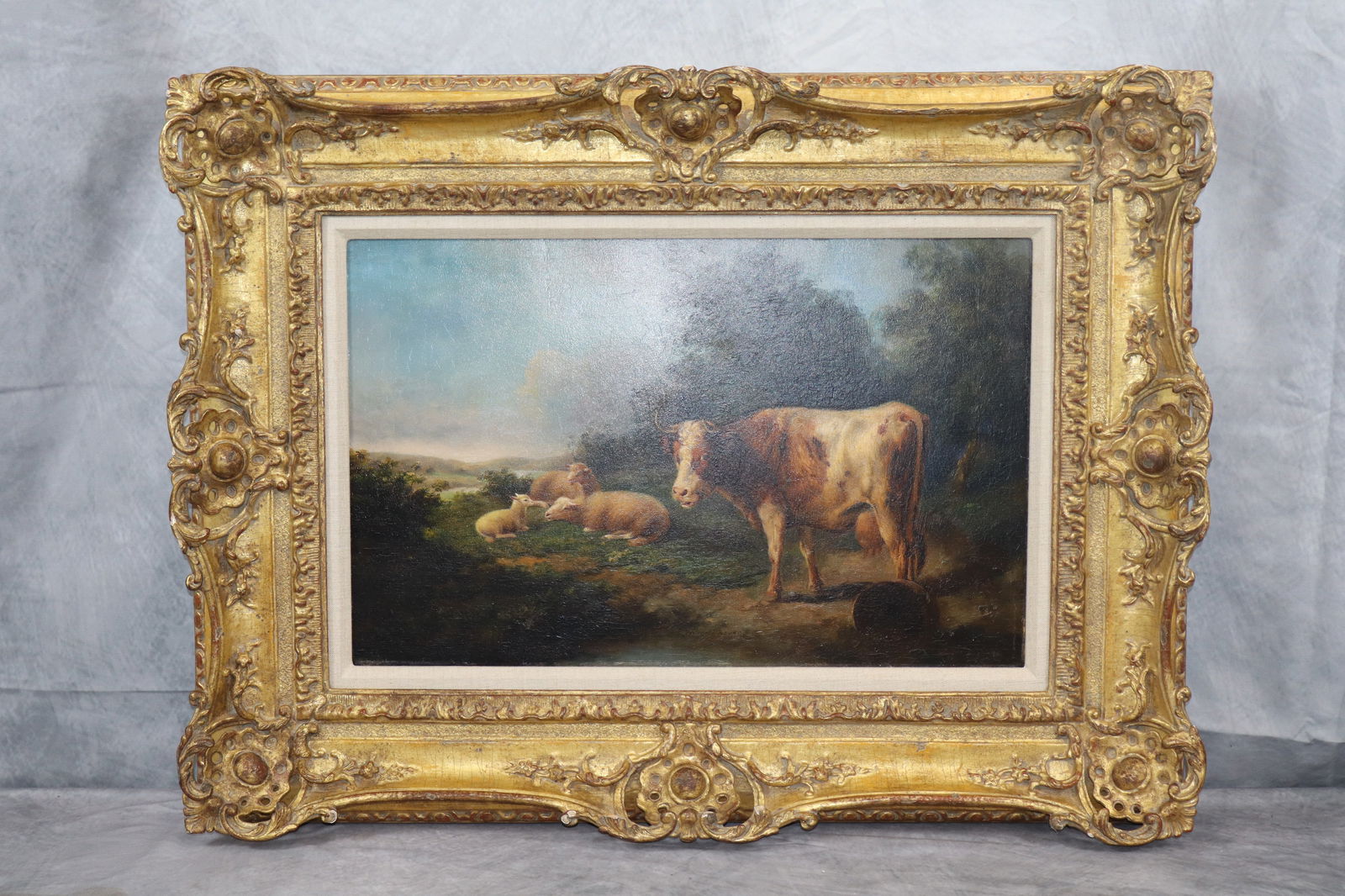 EUGENE JOSEPH VERBOECKHOVEN (Belgian, 1798-1881) Oil on Board (1 of 4)