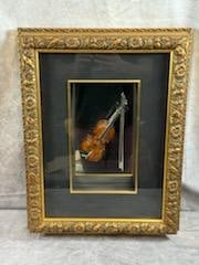 Miniature Framed Small Violin (1 of 3)
