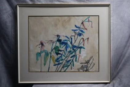 Framed Watercolor painting by Susan Farrer