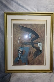 Untitled (Pencil-Signed Lithograph) – Wifredo Lam (Cuban, 1902-1982)