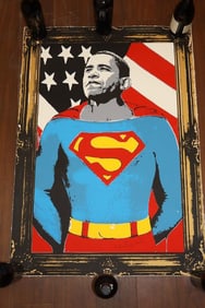 "Superman" by Mr. Brainwash(French, B.1958) Lithograph