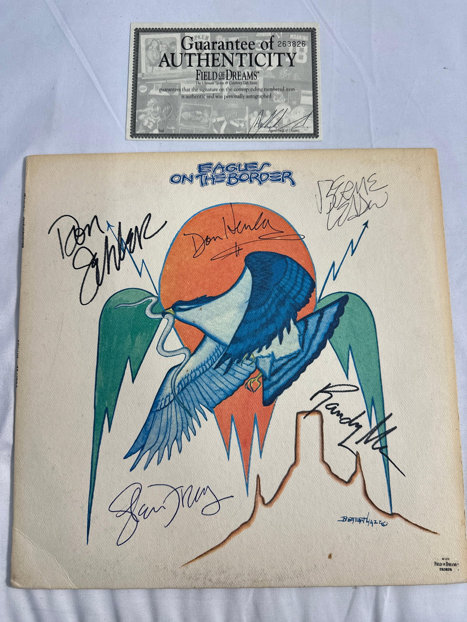 Autographed Eagles “Their Greatest Hits (1971–1975)” Vinyl Album (1 of 2)
