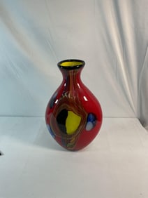 Murano Style Multicolor Vase
