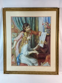 "Two Girls at the Piano" by Pierre-Auguste Renoir (After)