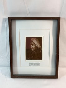 "Red Cloud" Anqitue Sepia by Edward S. Curtis (American, 1868-1952)