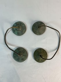 Pair of Tibetan Tingsha Cymbals – Ritual Meditation Bells