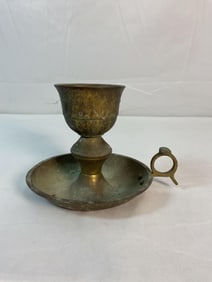 Brass Chamberstick Candle Holder