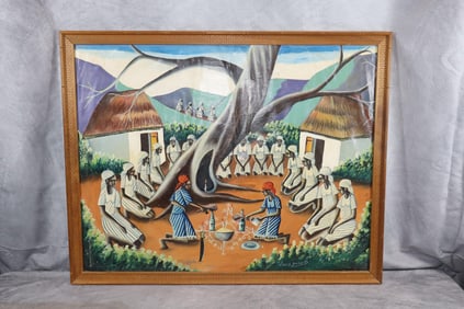 Joseph Louis (Haitian, 1932-2007) Oil on Canvas