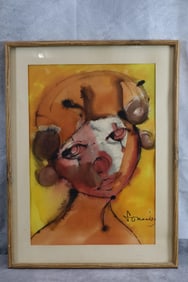 Lourdes Gomez Franca (Cuban/American, 1933-2017) Original Watercolor Painting