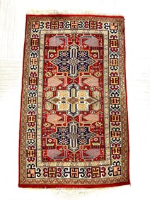 Vintage Persian Fine Red Rug