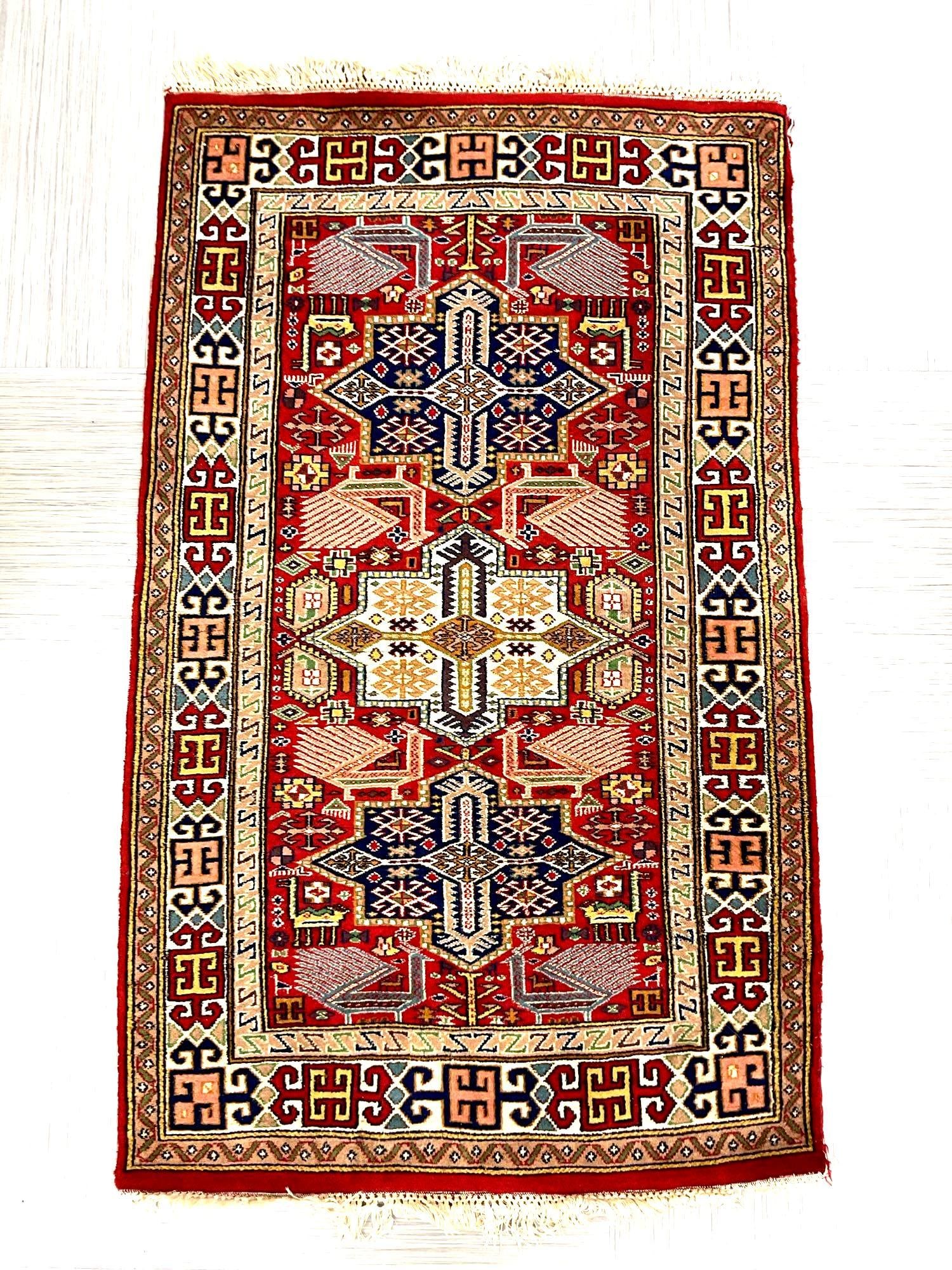 Vintage Persian Fine Red Rug (1 of 3)