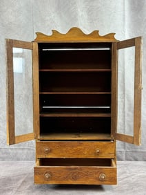 Wood & Glass  cabinet "Salesman sample"