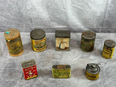 Collection of Vintage Advertising Tins