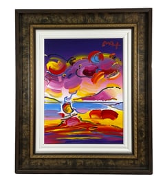 Peter Max (American/German, B.1937) Acrylic on Canvas