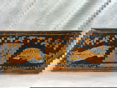 "Manhattan Biscuit Company" Wooden Crate