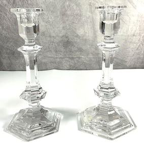 Baccarat Crystal Candle Holders