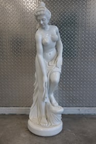 White Marble Neoclassical - Lady with Robe