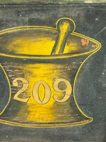 209 Mid 19th Century Pharmacy Sign