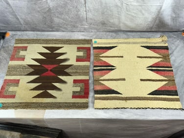 2 - Vintage Native American Hand Woven Rugs