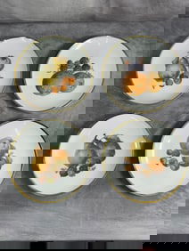 Set of 4 "Pasco" Bavarian Porcelain Plates