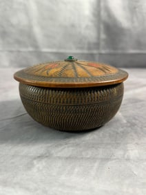 Hand Carved Wooden Jewelry Box