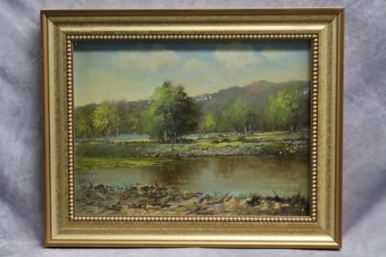 "Cottonwood Creek" by Bill Shaddix (B.1931,American) (1 of 4)