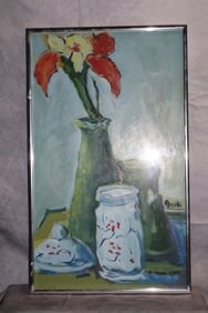 Oil On Masonite signed "Massari"