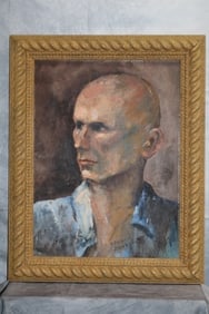 Portrait of Man signed by Clara