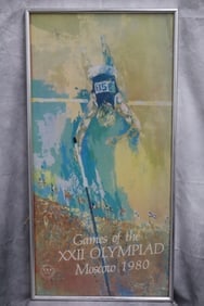 1980 Moscor Oylmic games poster by Leroy Neiman