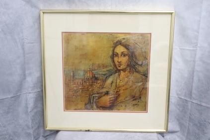 Italian Made Lithograph Signed "Armand"
