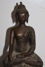 Tibetan Bronze Amitayu Statue
