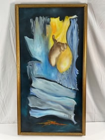 Painting featuring abstract elements