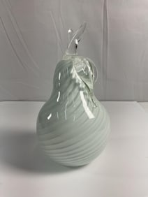 Murano Swirled Glass Pear -