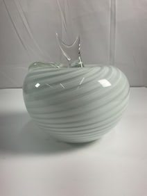 Vintage Murano Apple Glass Sculpture