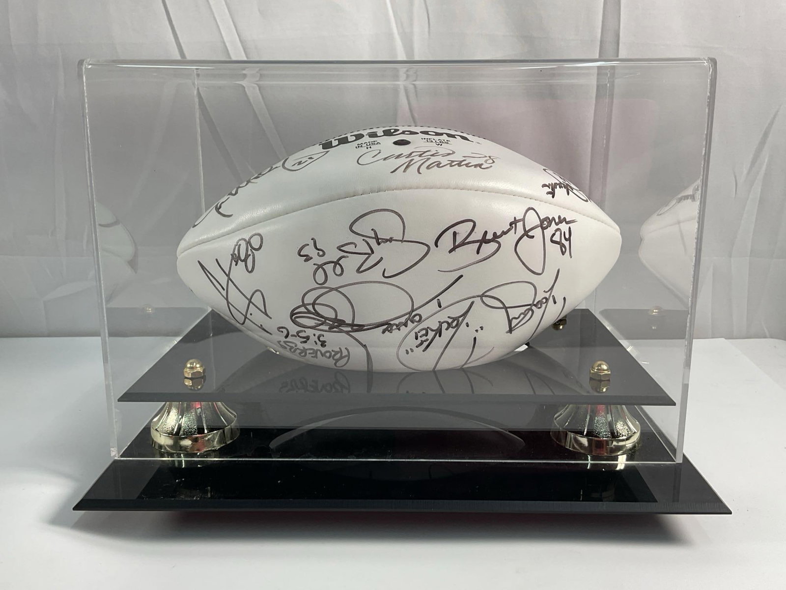 Autographed Wilson Football with Display Case (1 of 4)
