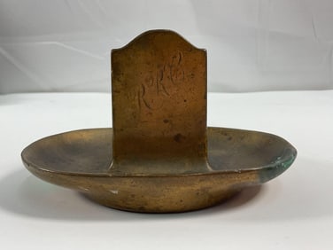 Antique Brass Matchbox Holder/Ashtray