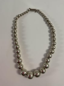 Mexican Beaded Necklace with Silver Clasp 1