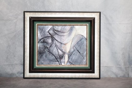 "Hommage Aux Film Noir" Original Oil On Canvas by Joel Rougie (French, B.1957)