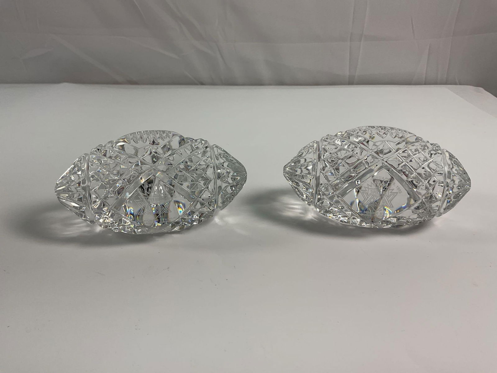 Waterford Crystal Superbowl XXIX Football Paperweights (1 of 4)