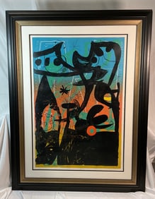 "Mannequin Parade in Bahia" by Joan Miro (Spain, 1893-1983) Etching