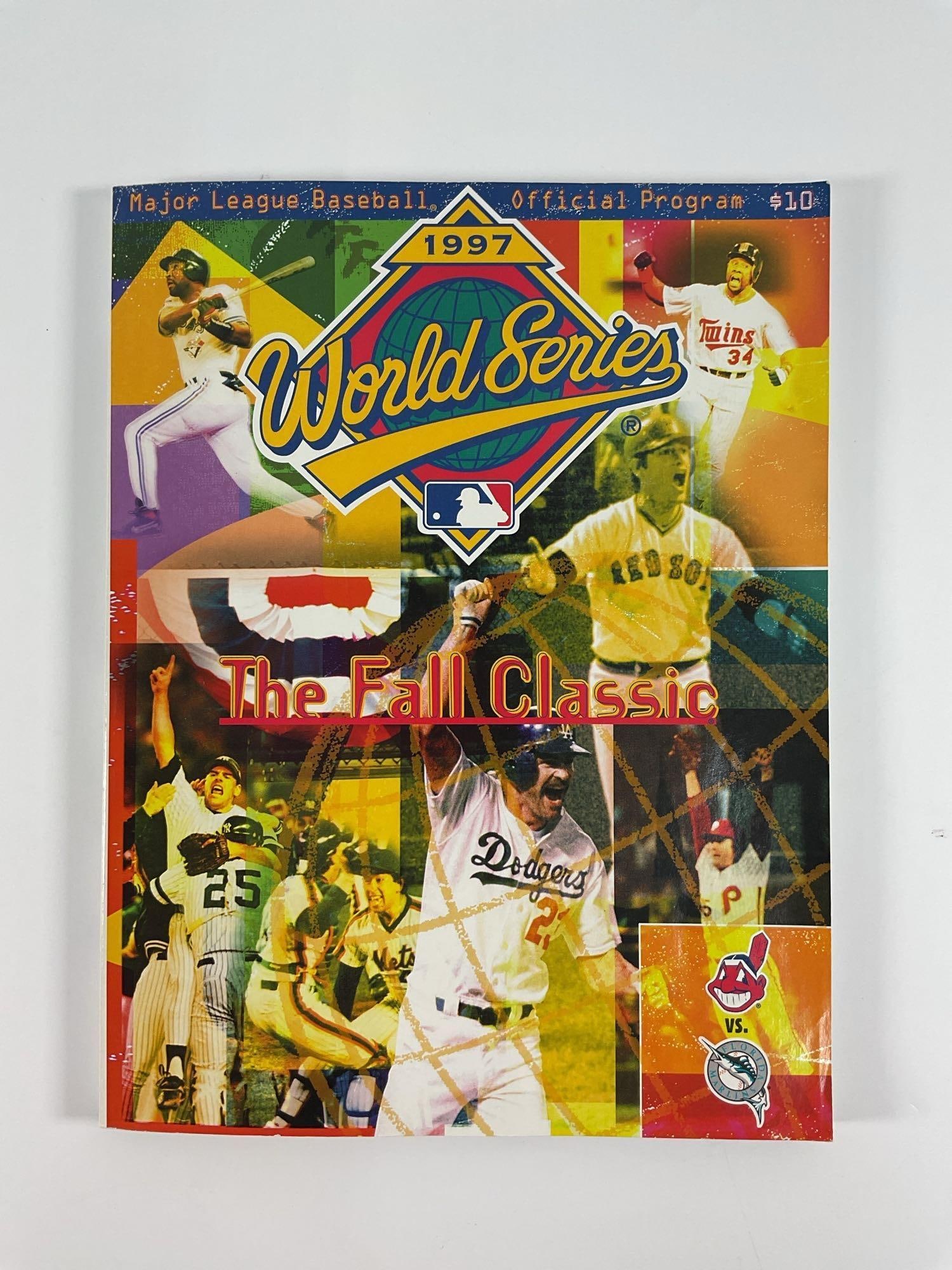 Official program from the 1997 World Series (1 of 2)