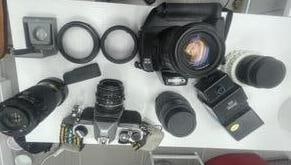 Pentax & Cannon Vintage Cameras + Accessories
