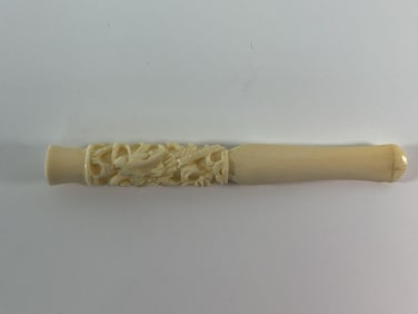 Carved Bone Cigarette Holder