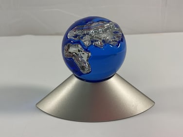 Swarovski Crystal Globe - Signed