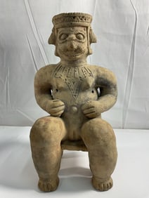 Seated Terracota figurine Pre-Columbian