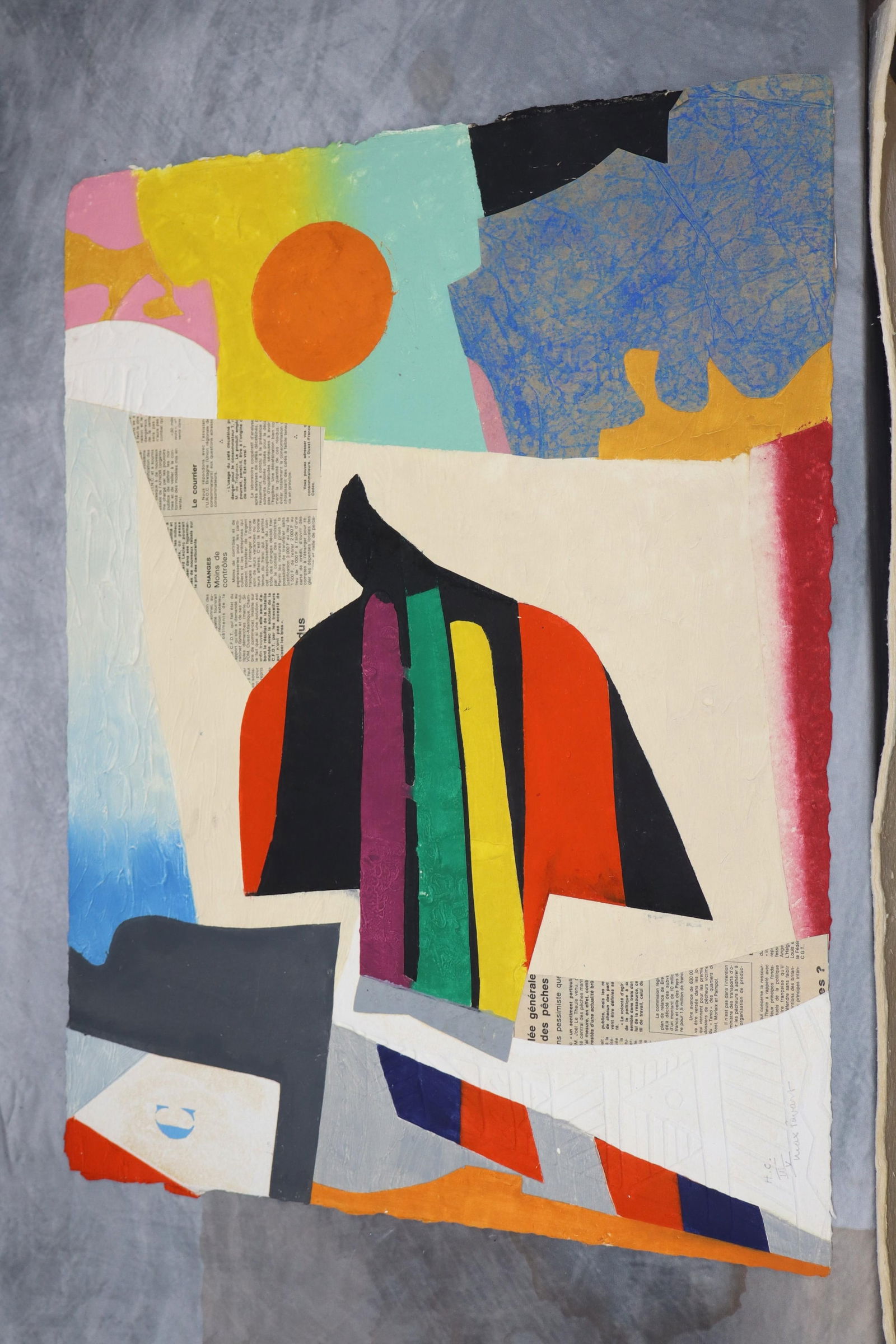 Max Papart (French, 1911-1994) Mixed Media (1 of 3)